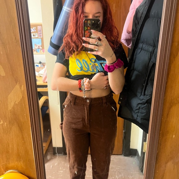 PacSun Pants - PacSun High Rise Brown Corduroy Pants